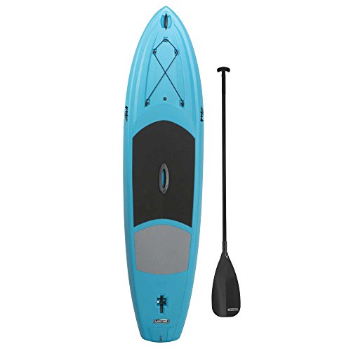 Lifetime Amped Hardshell Paddleboard with Paddle, 11′, Glacier Blue