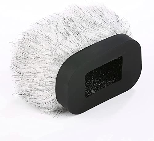 Movo WS-R30 Professional Furry Windscreen with Acoustic Foam Technology for Zoom H4n, H5, H6, Tascam DR-100 MKII and Sony PCM-D50 Portable Digital Recorders