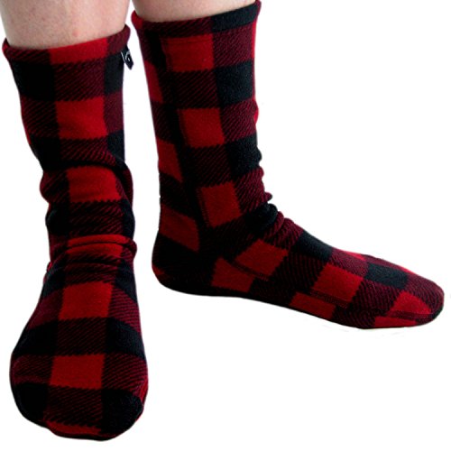 Polar Feet Fleece Socks for Men and Women, Unisex Lumberjack XL (M12-13)