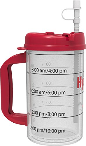 Hydr-8 Red 32ounce Air-Insulated Water Bottle