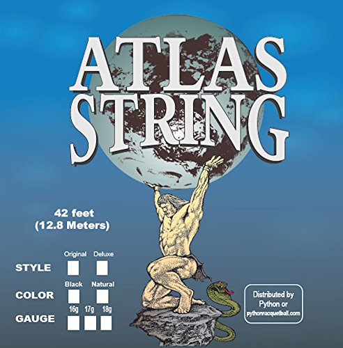 Python Atlas Deluxe Racquetball String (Natural, 17g) (42 ft.)
