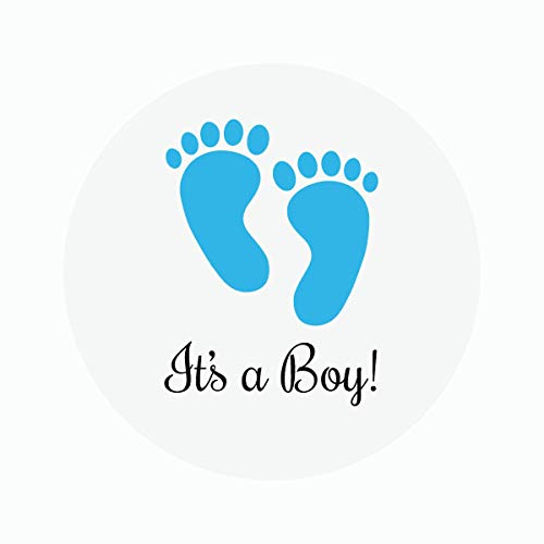 120ct – 1″ Clear It’s a Boy Stickers,1 inch Transparent Baby Shower Stickers (#208)