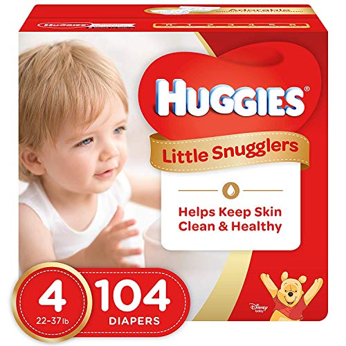 Huggies Little Snugglers Baby Diapers, Size 4, 104 Count, GIANT PACK (Packaging May Vary)