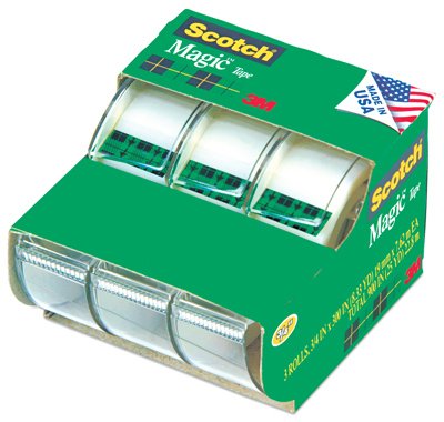 Scotch Brand Learning Resources MMM3105 Scotch Magic Tape 3/4 Inch X 300 Inches 3 ea, Translucent (55)