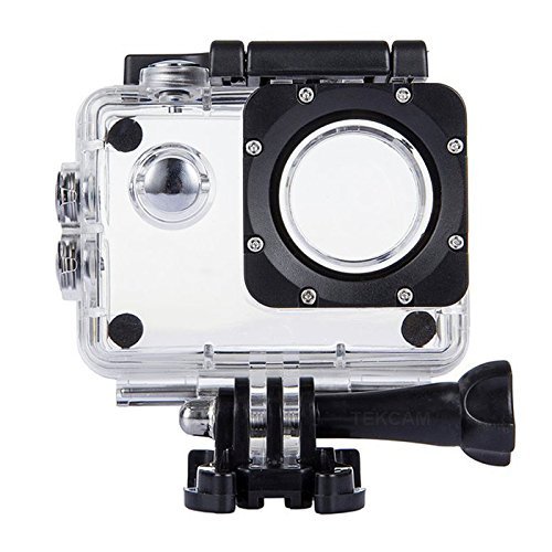 TEKCAM Professional SJ4000 WiFi Waterproof Case Protective Compatible with AKASO EK7000 EK5000/DBPOWER/Prymax 4K/COOAU/GeeKam/RUNME R2 Waterproof Sport Action Camera