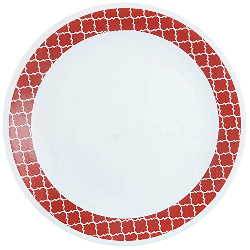 Corelle Livingware 10.25 inch Dinner Plate BP Crimson Trellis