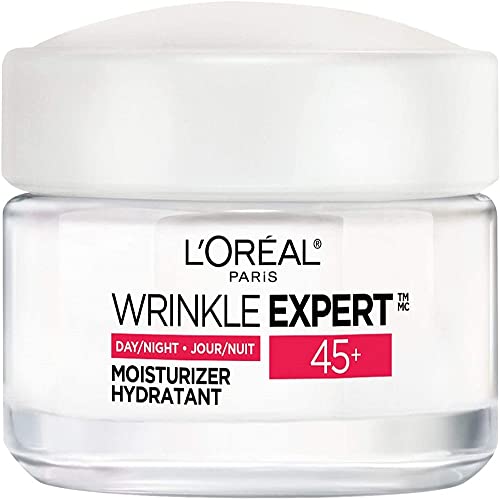 L’Oreal Paris Skincare Wrinkle Expert 45+ Anti-Aging Face Moisturizer with Retino-Peptide, Non-Greasy, Suitable for Sensitive Skin, 1.7 fl. oz.