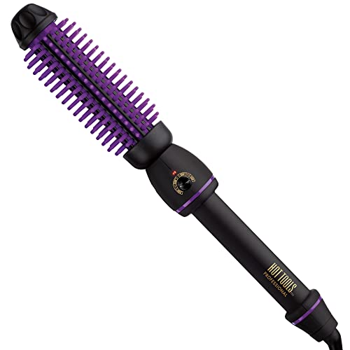 Hot Tools Pro Artist Heated Silicone Bristle Brush Styler | Helps create Volume and Fullness (1 in)