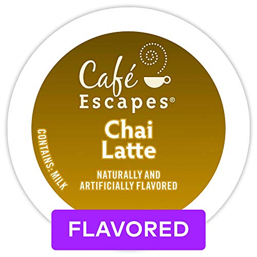 Café Escapes Chai Latte Keurig K-Cups Coffee, 12 Count