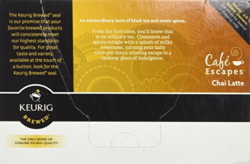 Café Escapes Chai Latte Keurig K-Cups Coffee, 12 Count | The Storepaperoomates Retail Market - Fast Affordable Shopping