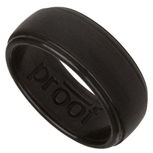 Proof Men’s Silicone Wedding Ring – Black