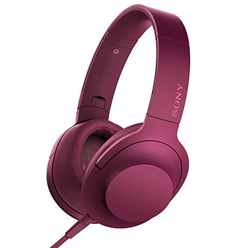 Sony h.ear on Premium Hi-Res Stereo Headphones (wired), Bordeaux Pink