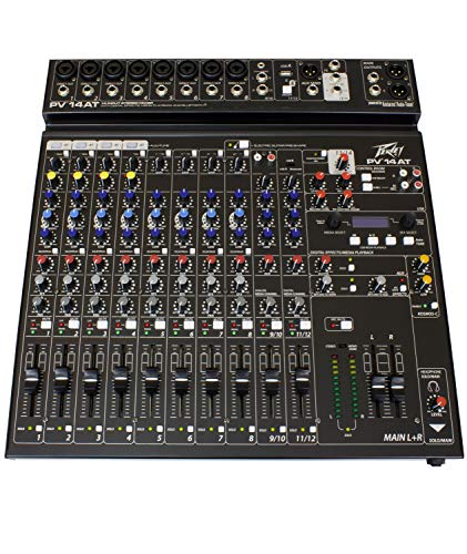 Peavey PV 14 AT 14 Channel Compact Mixer with Bluetooth and Antares Auto-Tune