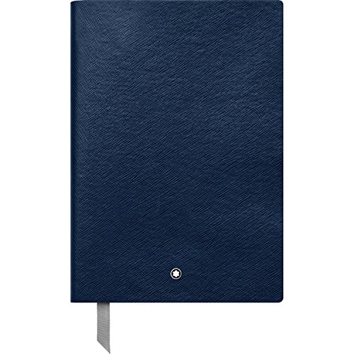 Montblanc Notebook Indigo Lined #146 Fine Stationery 113593 – Elegant Journal with Leather Binding and Ruled Pages – 1 x (5.9 x 8.2 in.)