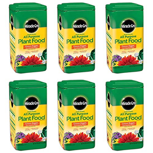 Miracle-Gro All Purpose Plant Food Plant Fertilizer (6 Pack), 5 lb