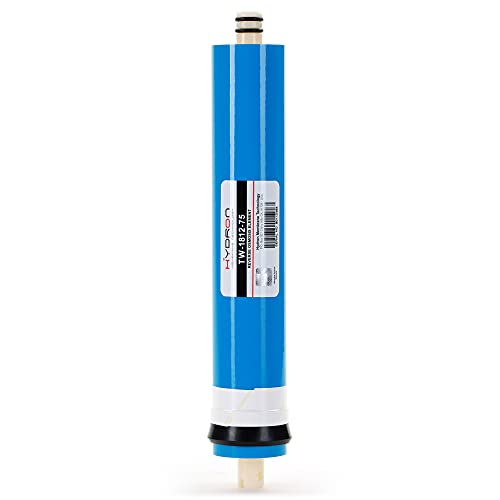 Hydron TW-1812-75 DI or RO Reverse Osmosis Membrane Replacement 75 GPD, Fits Any Standard RO Unit