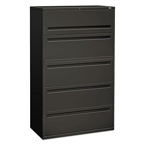 Hon 795Ls 700 Series Five-Drawer Lateral File W/Roll-Out & Posting Shelves, 42W, Charcoal