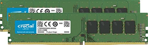 Crucial 32GB Kit (16GBx2) DDR4 2133 MT/s (PC4-17000) DR x8 Unbuffered DIMM 288-Pin Memory – CT2K16G4DFD8213