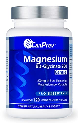 CanPrev Magnesium Bis-Glycinate 200, Veggie Capsules (120 Count)