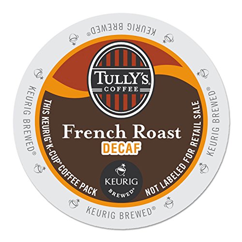 Tully’s Keurig Green Mountain 192419Ct French Roast Decaf Coffee K-Cups, 96/Carton (Gmt192419ct)