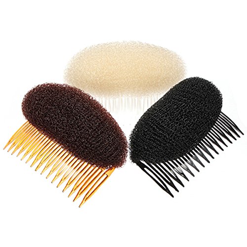 Hiibaby® 2pcs BUMP IT UP Volume Inserts Do Beehive hair styler Insert Tool Hair Comb (Beige)