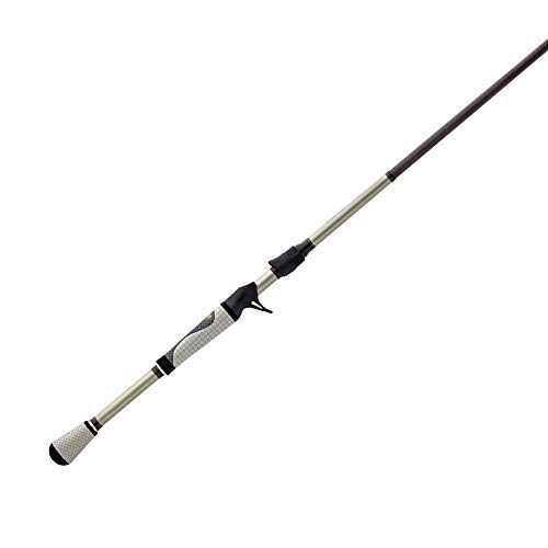 Lew’s Fishing Custom Lite Speed Stick HM85 Casting LCLMGR Rods , Black/Silver, 7′ 2″