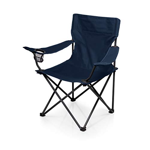 PTZ Camp Chair – Picnic Chair – Beach Chair with Carrying Bag, (Navy Blue)