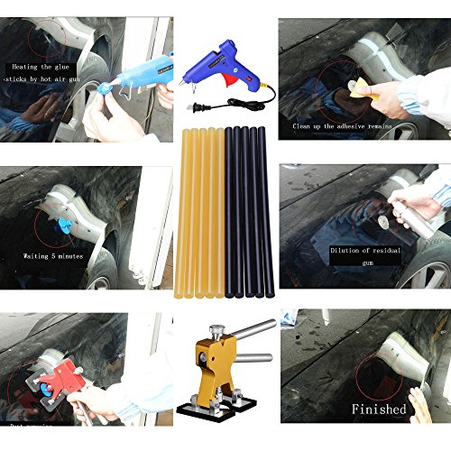 GLISTON Paintless Dent Repair Glue Sticks Hot Glue Sticks Paintless Dent Repair Tool for Car Repair Dent Remover Tool Set – 10 PCS Black | The Storepaperoomates Retail Market - Fast Affordable Shopping