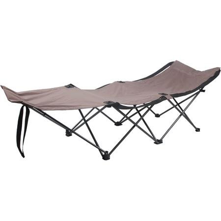 Ozark Trail Easy-Fold Wide Camp Cot Made of Durable Polyester and Steel Frame