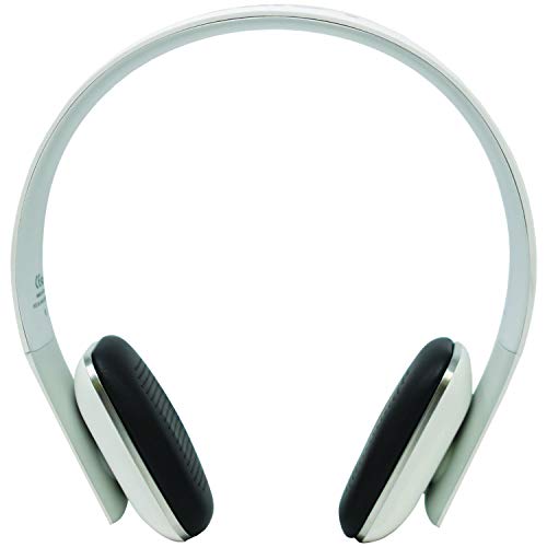 Leme EB20A Wireless Ergonomic Bluetooth 4.0 Over Ear Headphone with Built-in Mic and 12 Hour Battery, with Noise Reduction and Echo Cancellation, Perfect Headset for Gaming and Music (White)