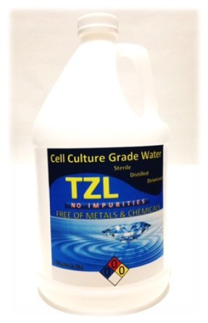 Cell Culture Grade Water, Sterile, Distilled, Deionized Water, 1 Gallon