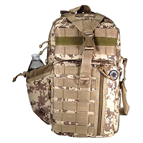 Nexpak 18″ 1200cu. in. Tactical Sling Shoulder Hiking Backpack TL318 DMTAN Digital Camouflage
