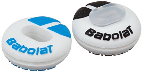 BABOLAT Unisex’s Custom Damp X2 Vibration Dampener, White/Blue, One Size