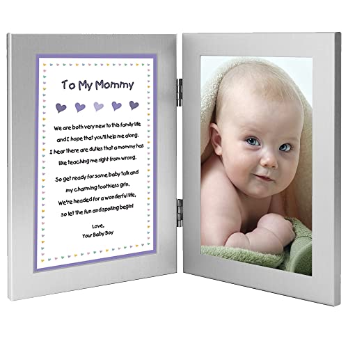 Mom Gift From Newborn Son Sweet Poem for New Birth, Add 4×6 Inch Photo