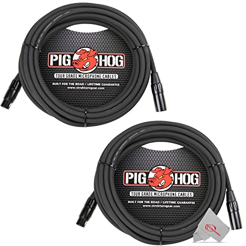 Pig Hog PHM20 20′ XLR Cable 2 pack, Speaker