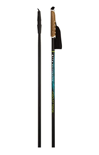 Whitewoods New Cross Trail Junior XC Cross Country Nordic Ski Poles 60-115cm (110cm) Black/Green