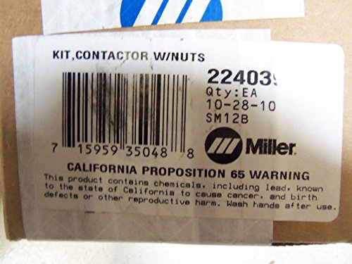 Miller 224039 Kit, Contactor w/Nuts
