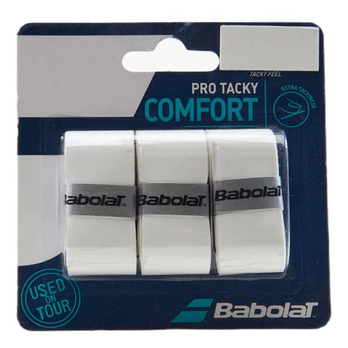 Babolat Unisex’s Pro Tacky X 3 Racket Accesories, White, One Size