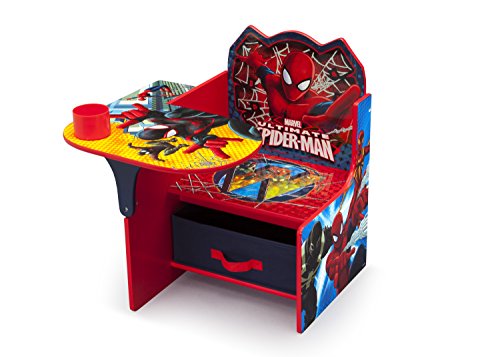 Delta Children Chair Desk With Storage Bin – Greenguard Gold Certified, Spider-Man