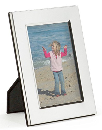 Displays2go JWSLESS46 Silver Picture Frames (Set of 6), 4 x 6