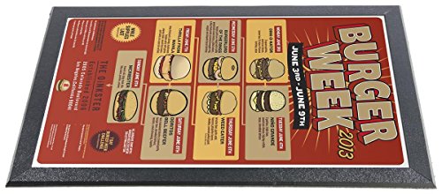 Displays2go AFCT1117H Set of 10 Store Counter Mats Clear Insert for Adversing or Signage