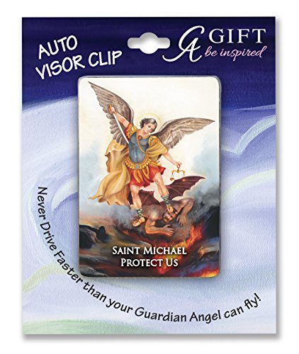 Cathedral Art (Abbey & CA Gift St. Michael Visor Clip, Multicolor