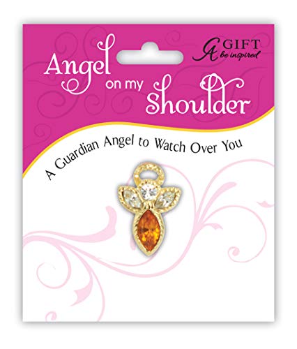 Cathedral Art (Abbey & CA Gift Birthstone Pin-November Topaz, One Size, Multicolored