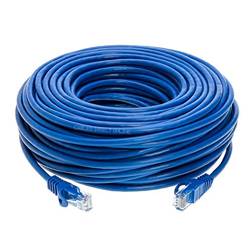Cables Direct Online Snagless Cat5e Ethernet Network Patch Cable Blue 75 Feet Wire