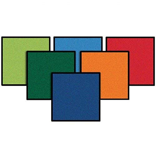 Carpets for Kids KID$Value Plus Collection 9242 Kits On The Go – Square Carpet Seats Set of 24, 16in Squares