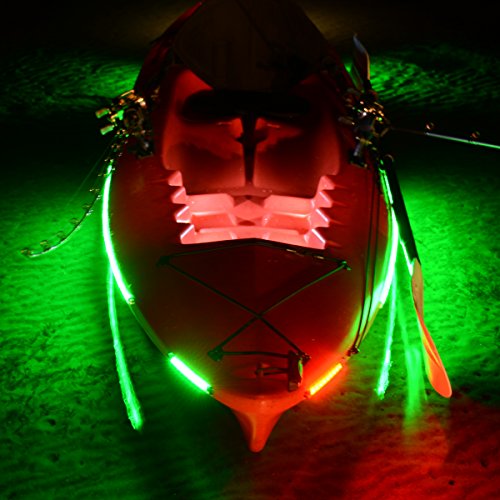 Propel Paddle Gear Led Flex Light Navigation Kit for Kayak & Boats | 2 Bright LED Light Strips | Mounting Track & Stainless Steel Hardware Included | Bright & Durable | Red & Green Lighting | The Storepaperoomates Retail Market - Fast Affordable Shopping