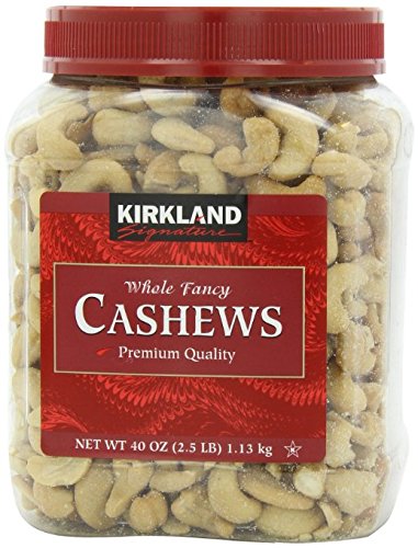 Kirkland Signature Premium Fancy Salted Cashews 40 Oz – Pack of 2