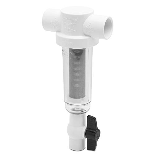 ProPlumber 100 Mesh PVC Spin Down Sediment T-Style Water Filter