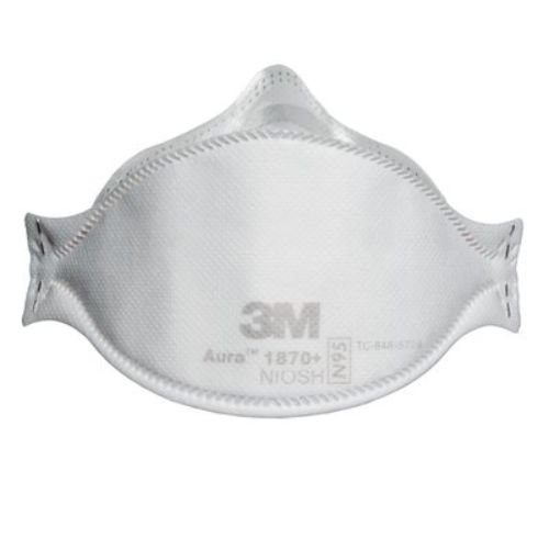 3M Health Care 1870+ Health Care Particulate Respirator Mask, Flat Fold (Pack of 120)