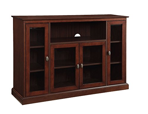 Convenience Concepts Summit Highboy TV Stand with Storage Cabinets and Shelves Home_Furniture_and_Decor, Espresso